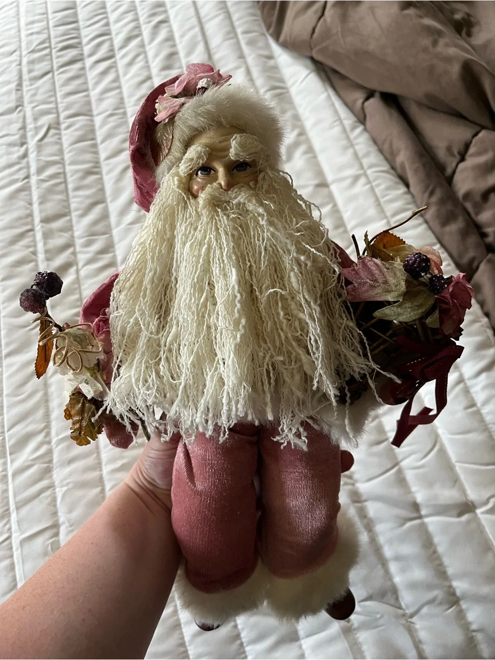 Pink Santa Shelf Sitter